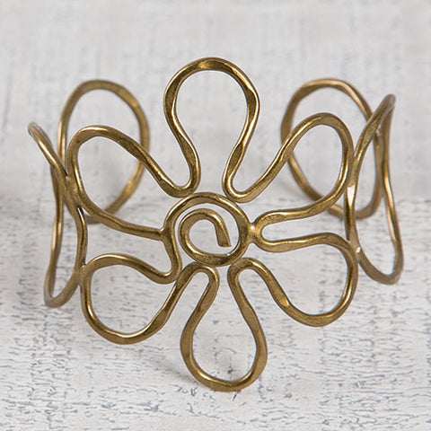 Flower Wire Cuff