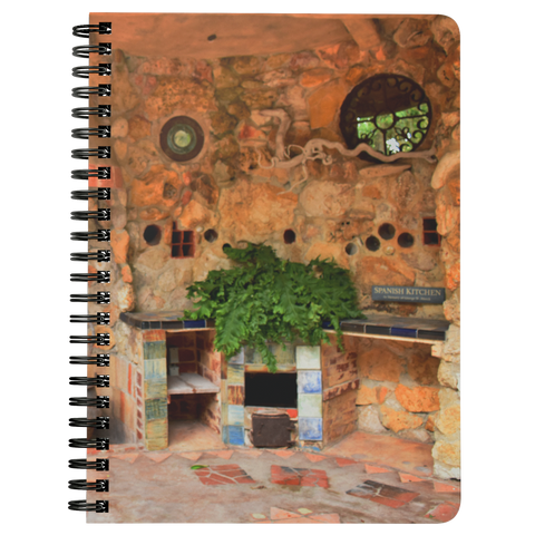 Spanish Kitchen Print Spiralbound Notebook @eatshoottravel