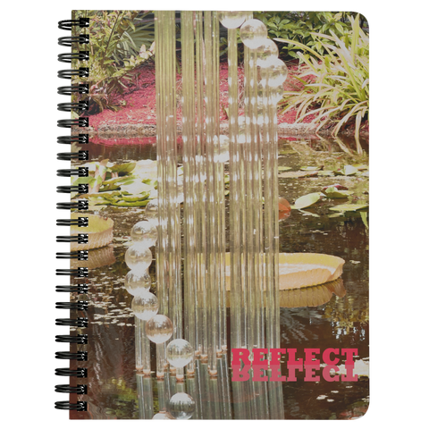 REFLECT Water Fountain Print Spiralbound Notebook @eatshoottravel